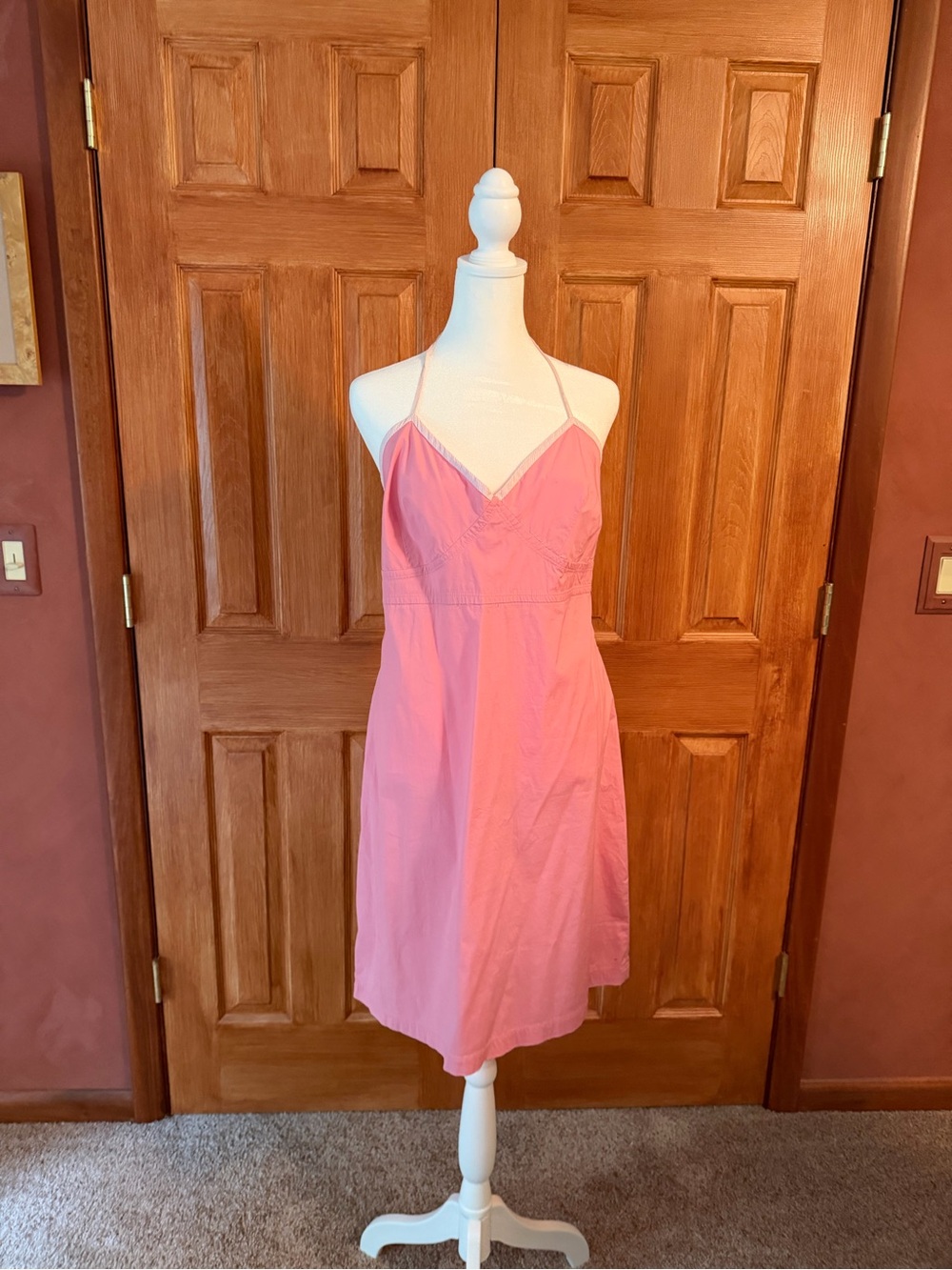 GAP Pink Mini Sundress with White Trim